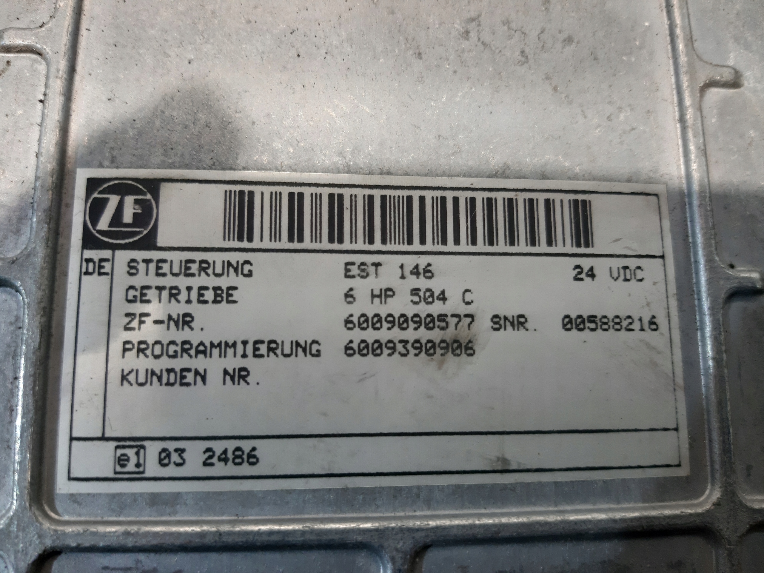 control unit gearboxes ZF 0260001041 EST146 6009390001 6HP 504 C