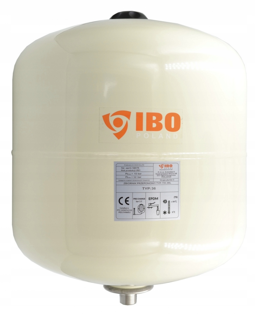 

Naczynie Przeponowe C.w.u. 36L Ibo Italy Zbiornik