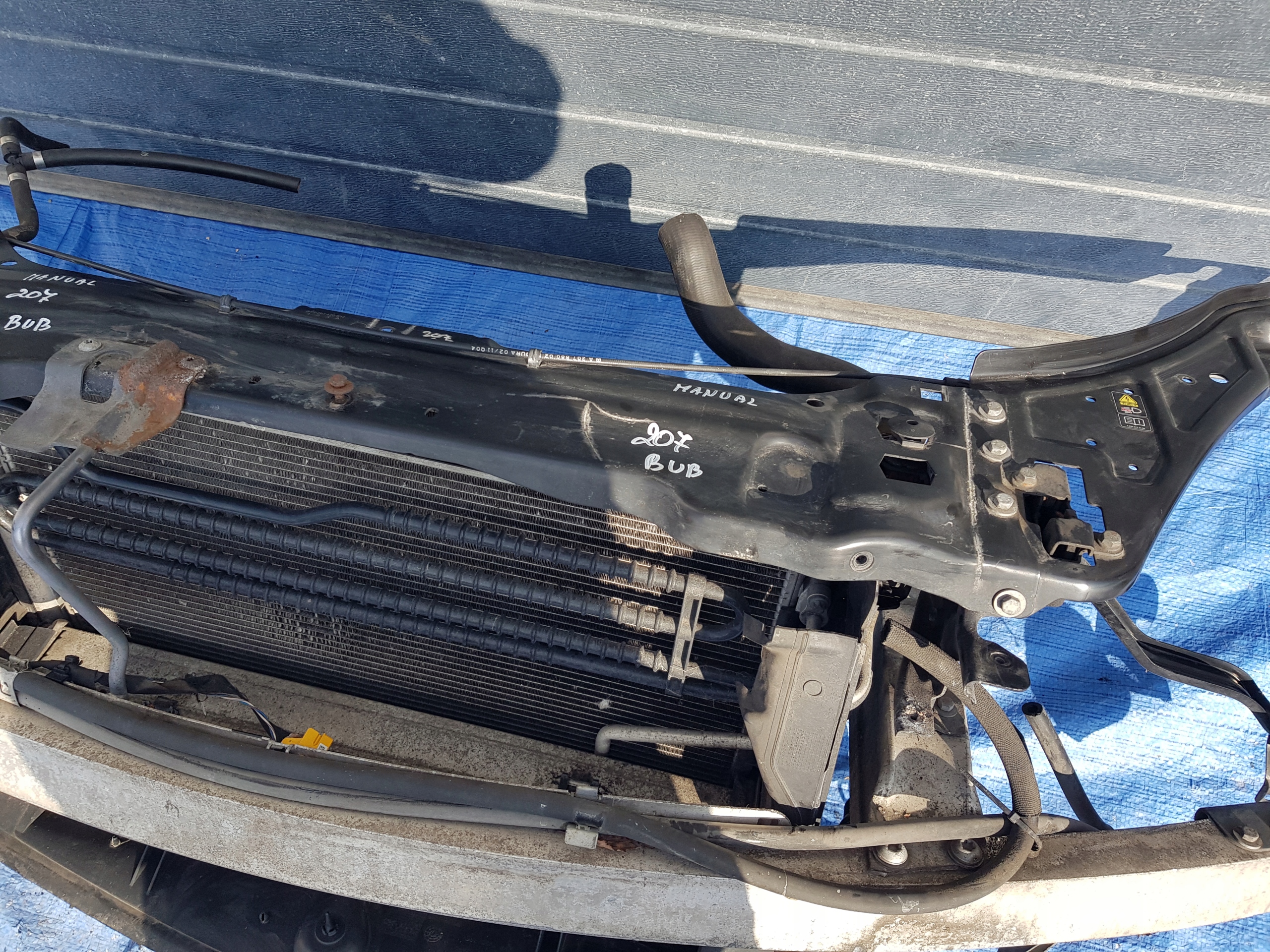 support panel for radiators radiator MERCEDES W207 2.2 CDI MANUAL