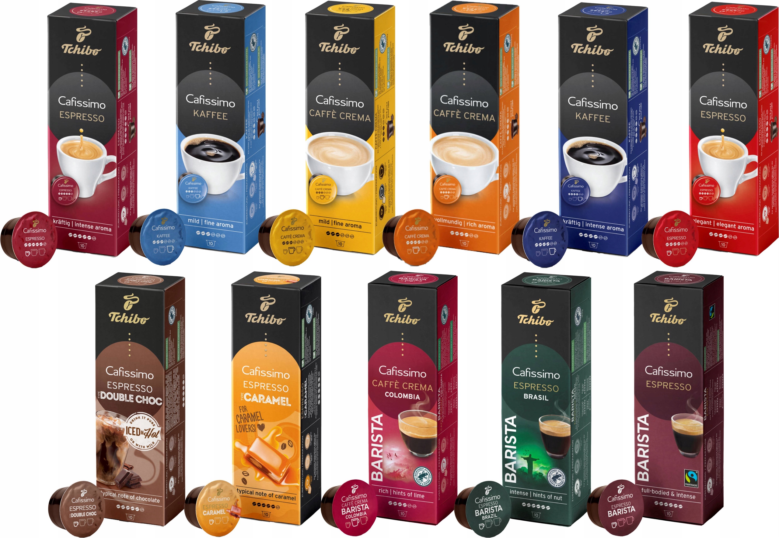 KAPSLE TCHIBO CAFISSIMO SET 11x10 XXL sada za 892 Kč - Allegro