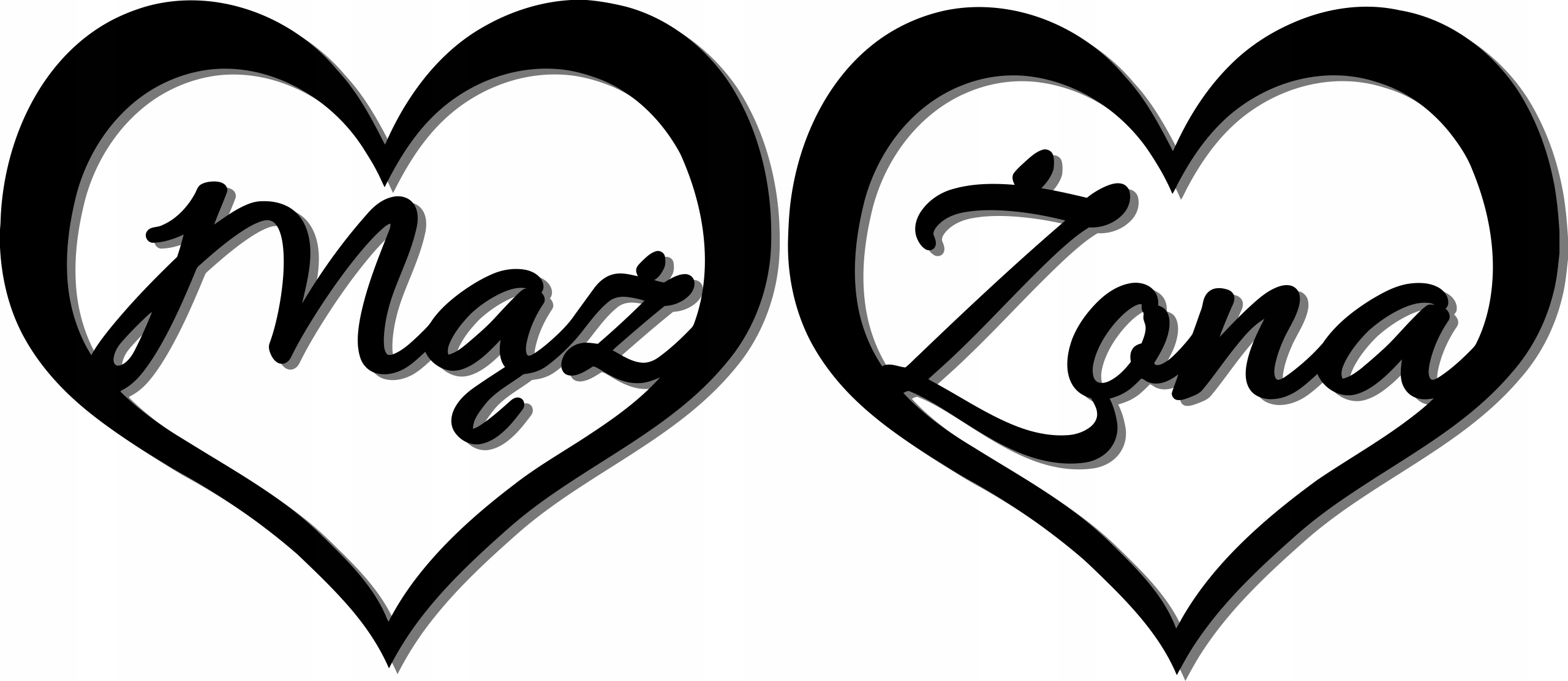 Dekorace Na Svatební Hostina Ažurové Manžel Manželka 2x70CM 17 Kol