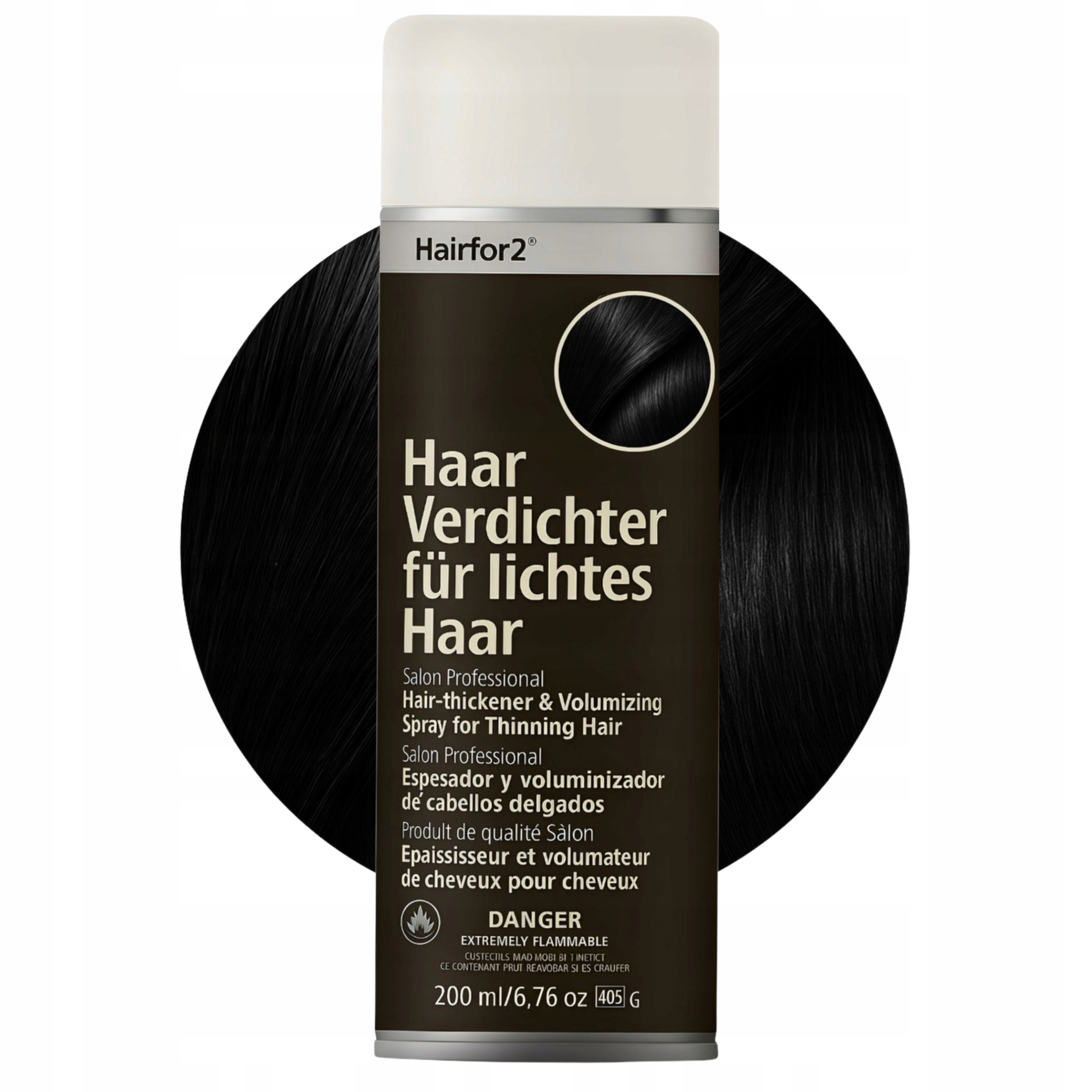 HairFor2 200 Ml sprej na zahušťování vlasů pro ženy a muže s okamžitým objemem