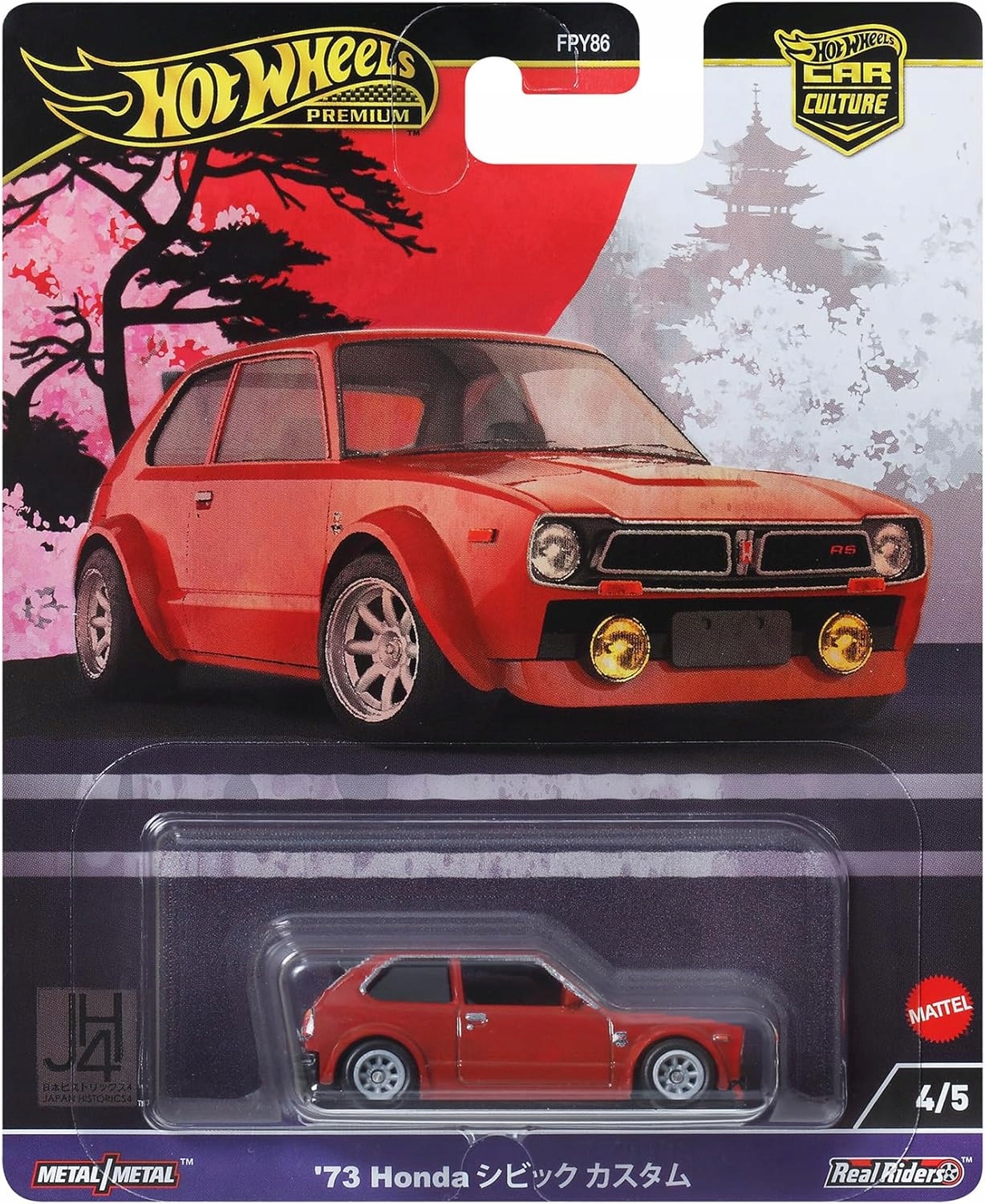 HOT WHEELS PREMIUM CAR CULTURE JAPAN HISTORICS 4 zestaw 5 autek