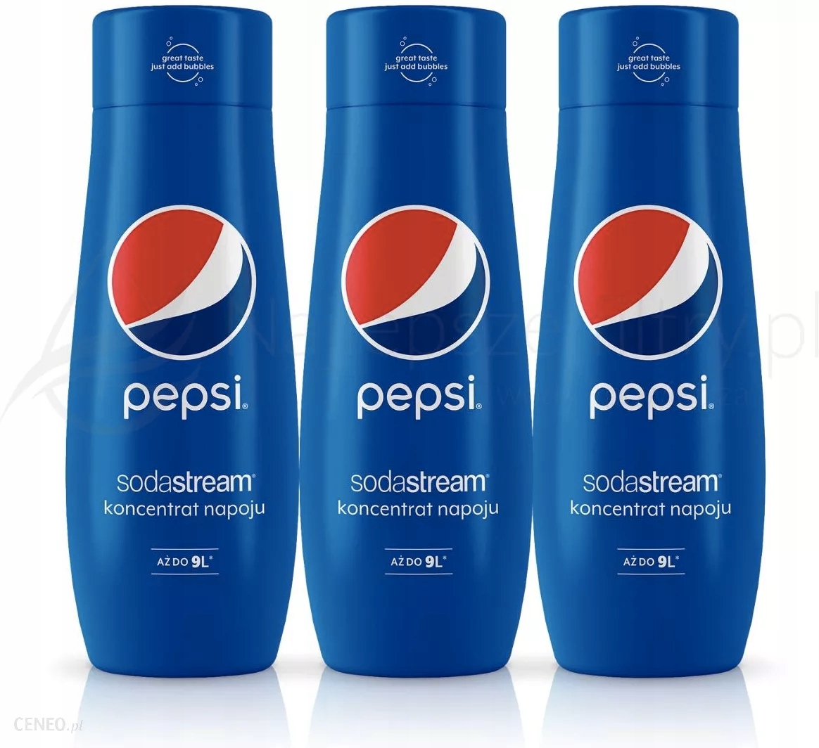 

Sodastream Zestaw koncentratów 3 x Pepsi 440ml