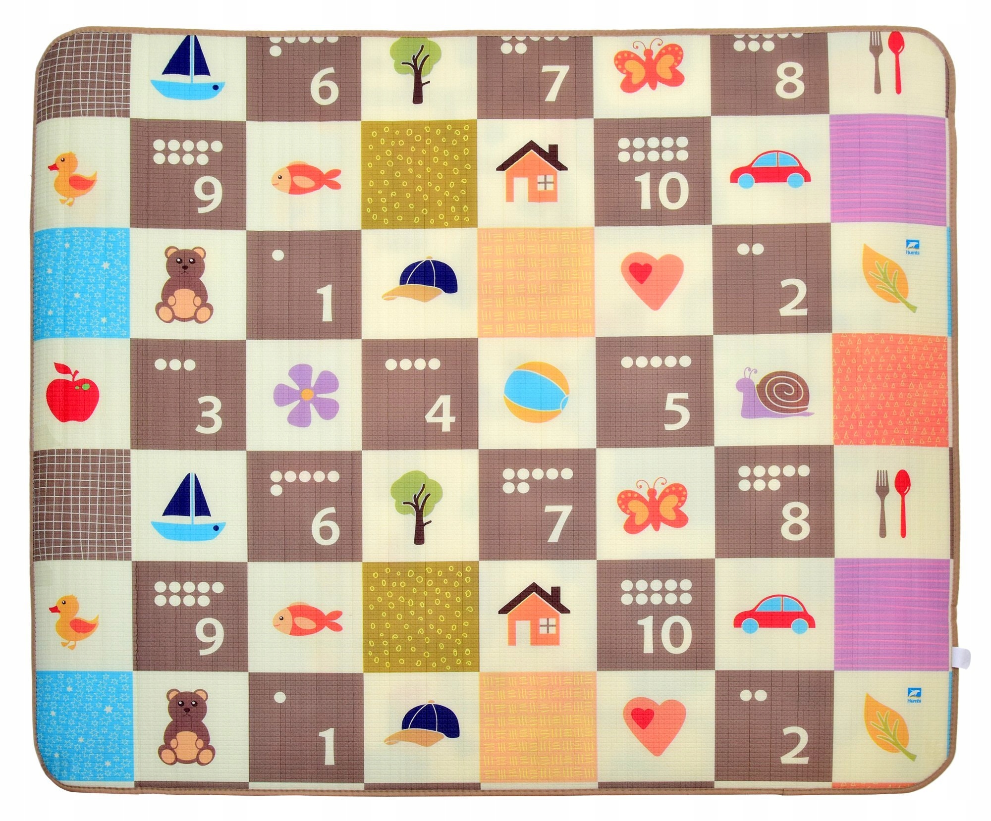 MATA EDUKACYJNA PIANKOWA KONTRASTOWA 150x180x1 Efekty brak