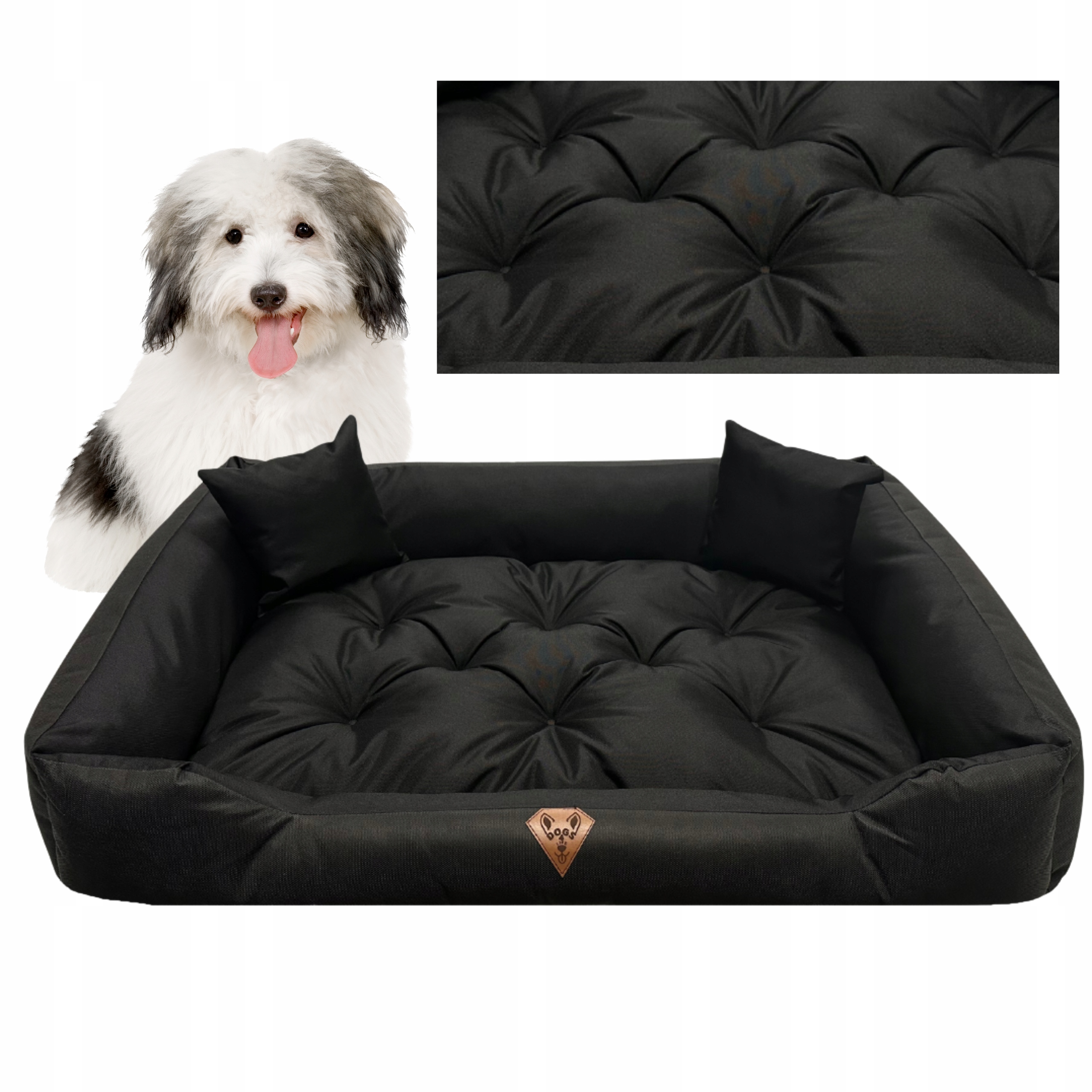 Legowisko dla psa kanapa 115x95 cm duże pikowane, wodoodporne