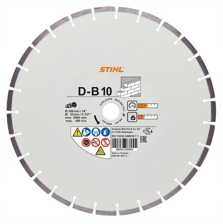 

Tarcza diamentowa do betonu Stihl D-b 300/12"