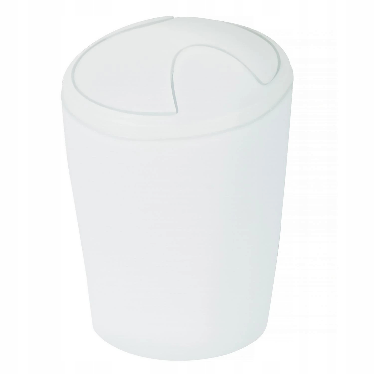 Levně Spirella výklopný odpadkový koš Move, bílý plast, 5 L