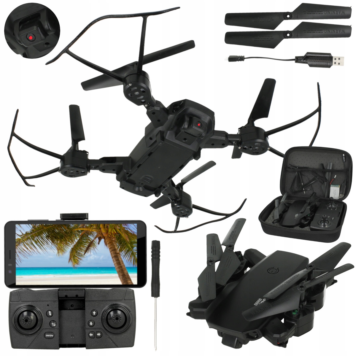 

Dron Kamera Wifi Na Żywo Kompas Powrót Zawis 15min
