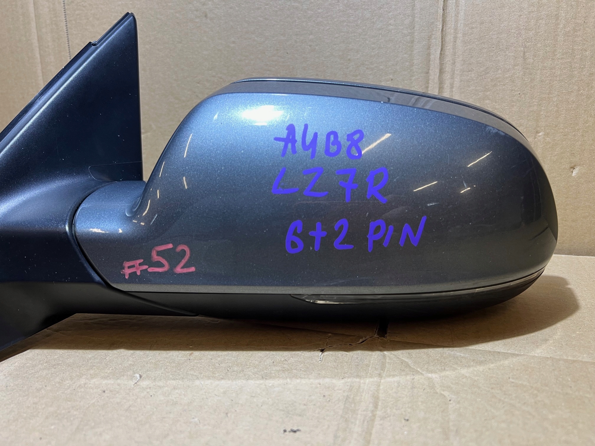AUDI A4 B8 mirror exterior left 6 + 2 PIN LX7R