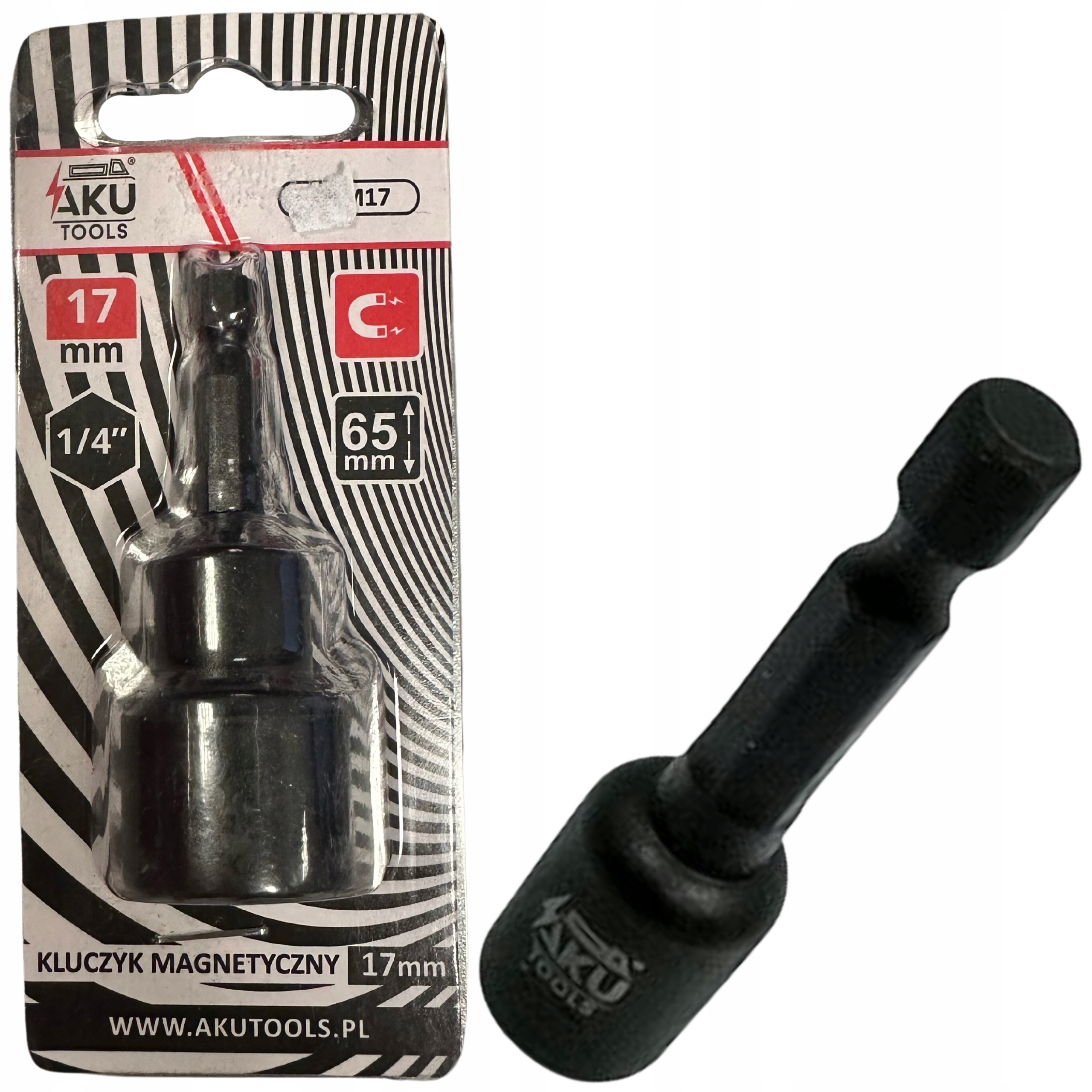 Kluczyk Magnetyczny Bit Nasadka 17mm AKM17 Aku Tools
