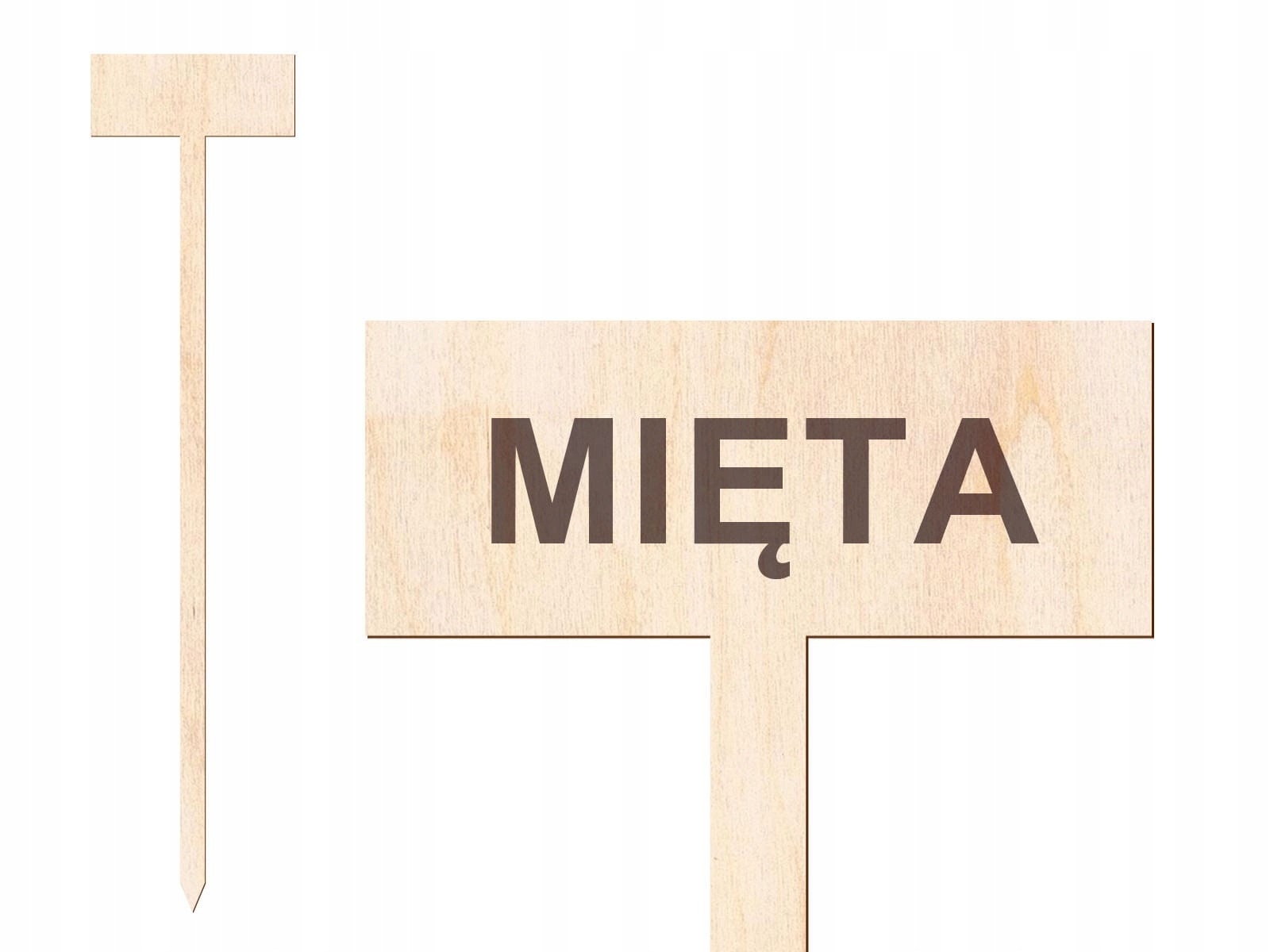 

Tabliczka etykieta Mięta do oznaczania roślin