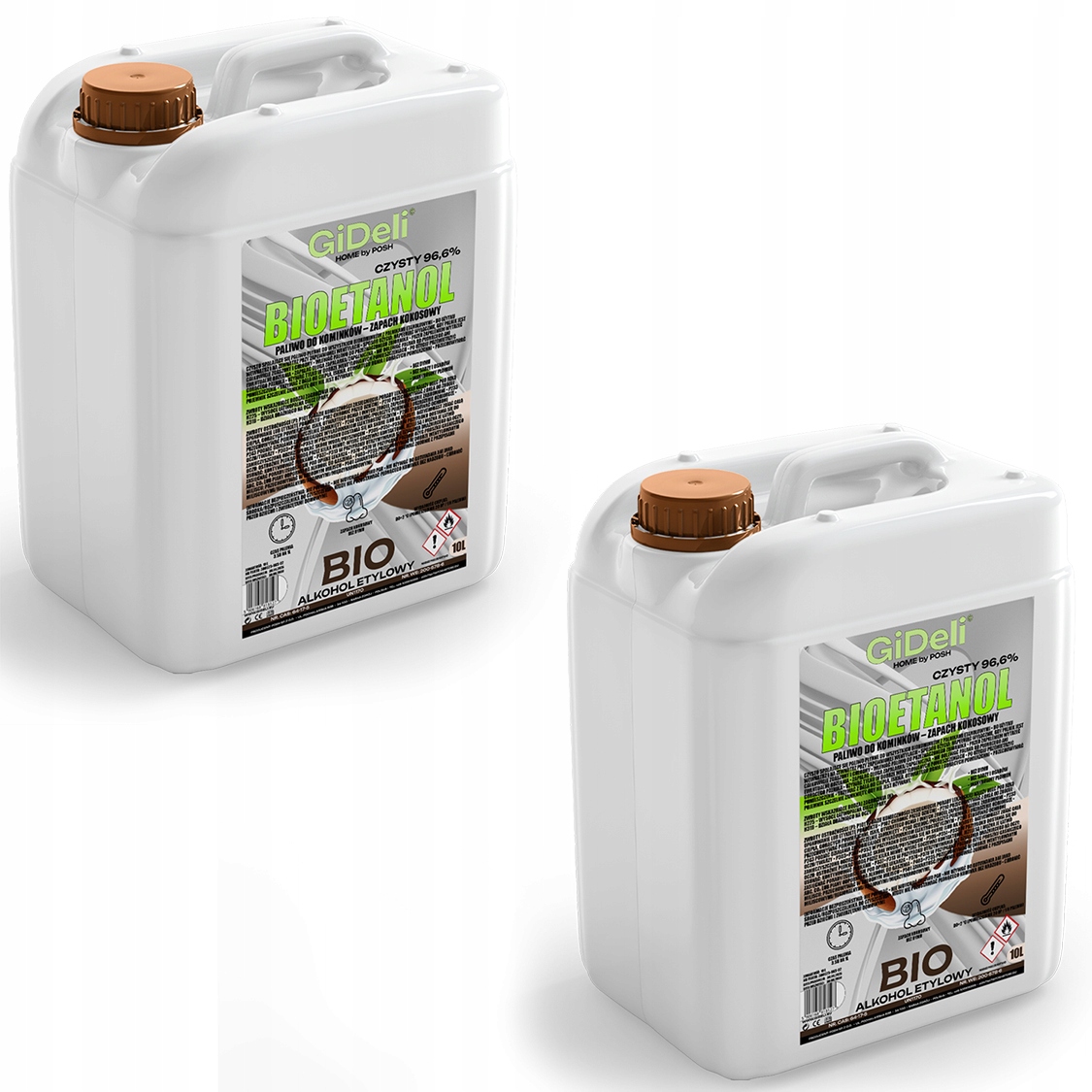 Bioetanol do krbu 2x 10 l s vůní kokosu, biopalivo