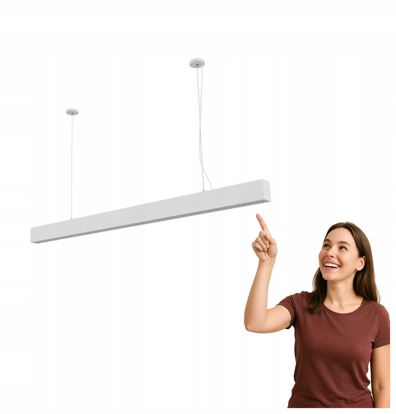 Led závesná lampa nad stôl 44W Sigi II PL0127-WH Yaskr