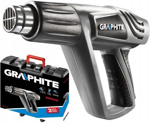 OPALARKA 2000W 250-500 STOPNI GRAPHITE Marka Graphite