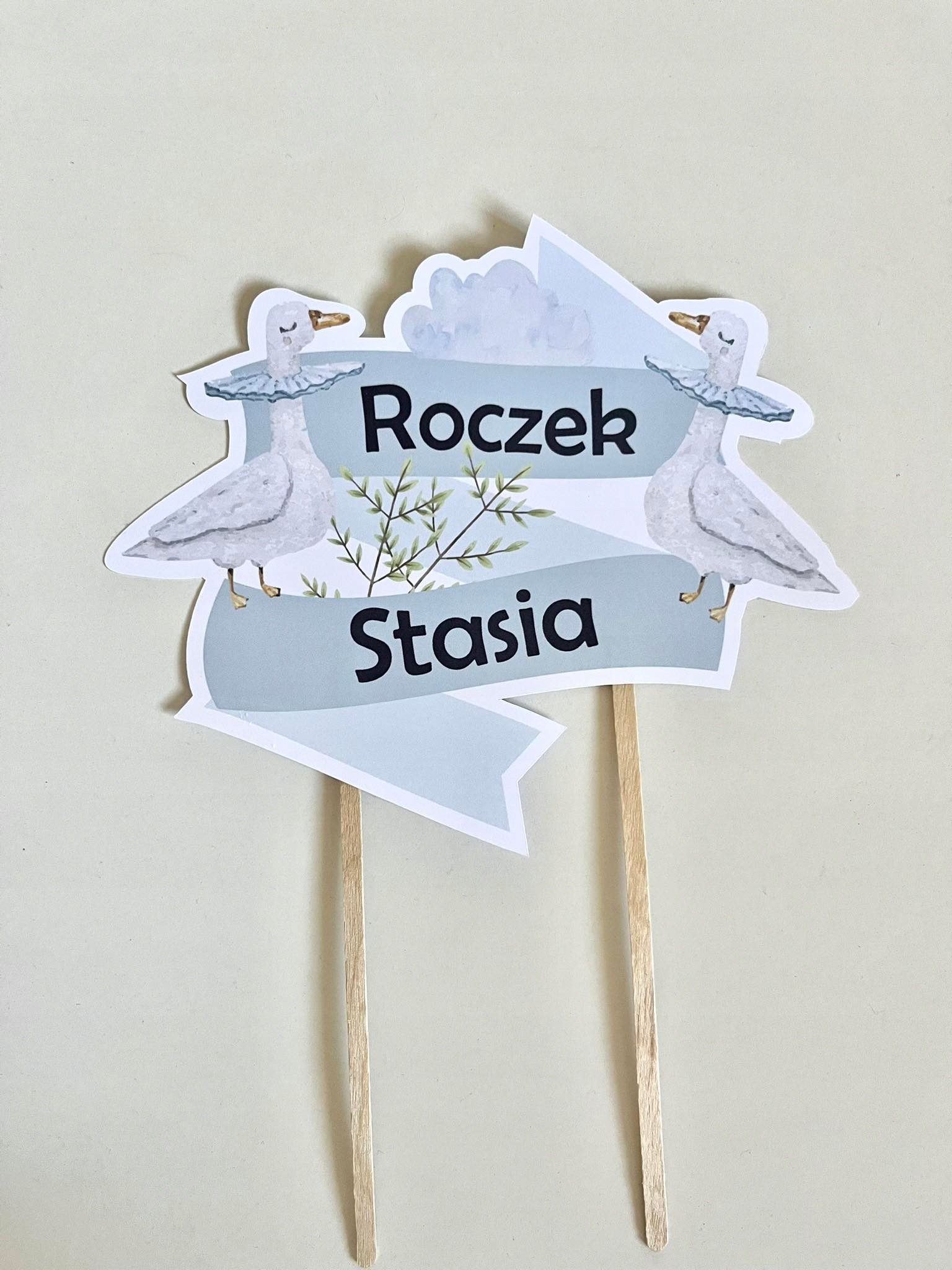 Birthday Box GĄSKI dekoracje urodzinowe 60 elementów Marka bez marki