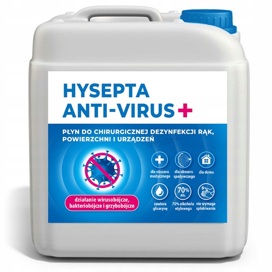 

Płyn Do Dezynfekcji Rąk I Powierzchi 5 L Hysepta