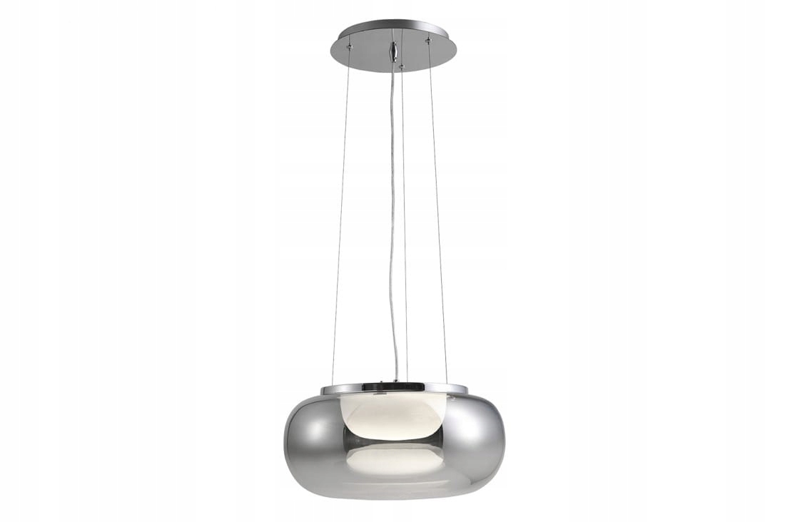 Lampa wisząca ze szklanym kloszem Galactic kolor chrom Led 18W Azzardo