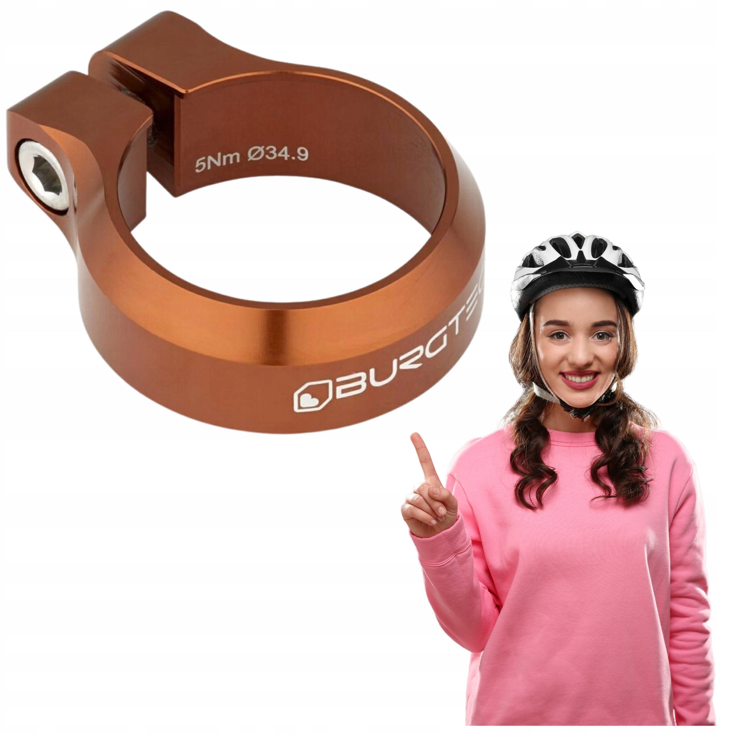 Objímka Seat Burgtec 34,9 mm Kash Bronze