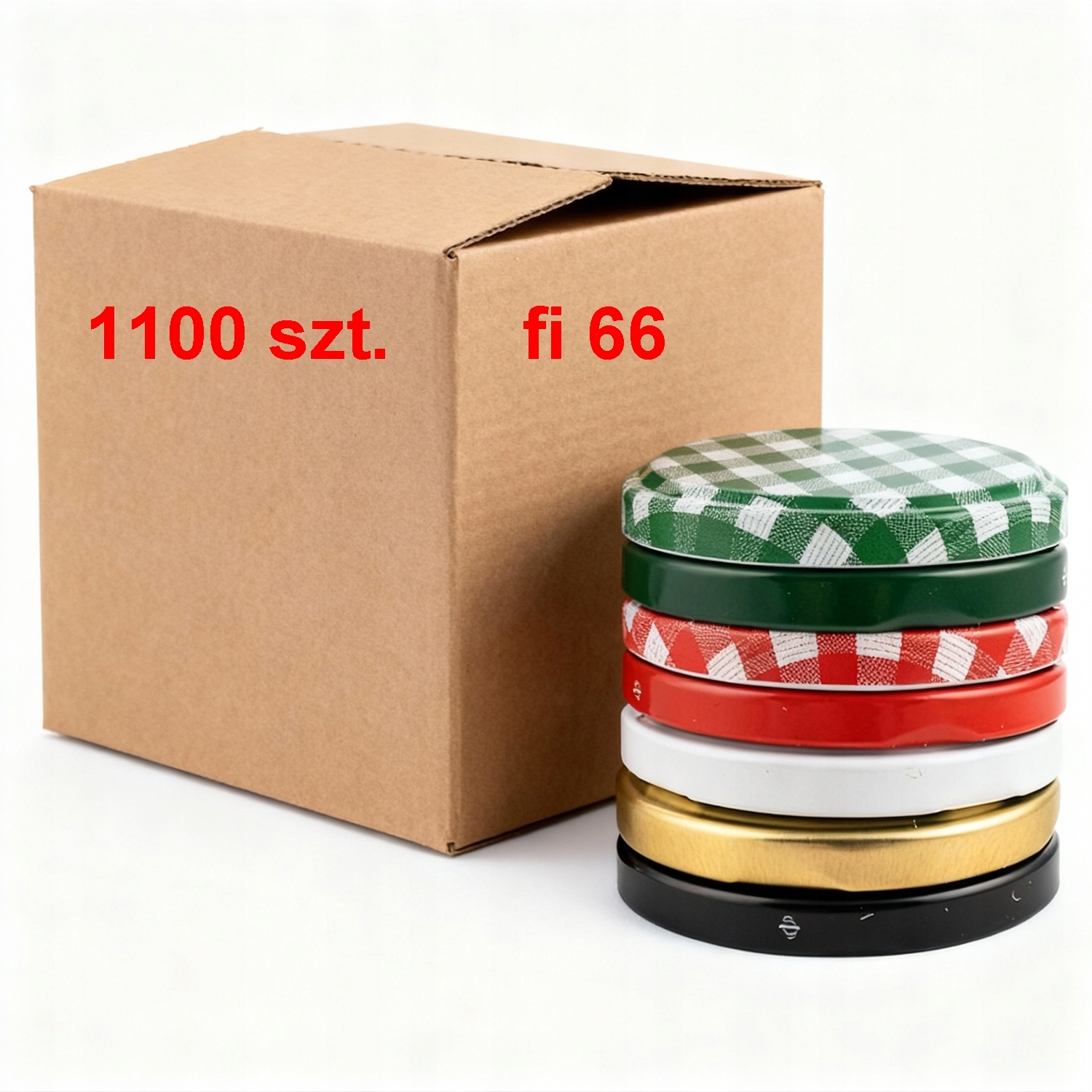 Veko fi 66, uzávery na poháre 66 mm kartón 1100 ks