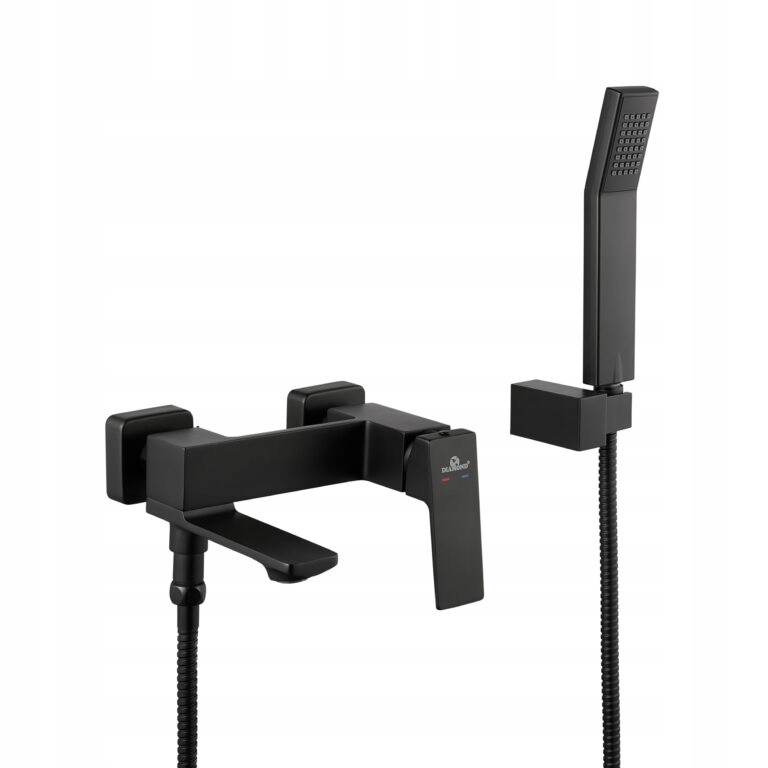 Vaňová batéria Korfu čierna G3/4 minimalistická vaňová armatúra