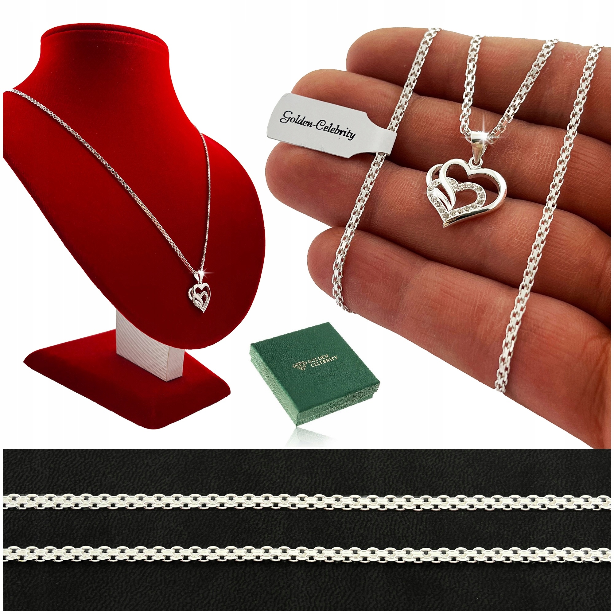 Stříbrný Řetízek Se Srdíčkem Ryzost 925 Dárek Pro Ženu K Narozeninám