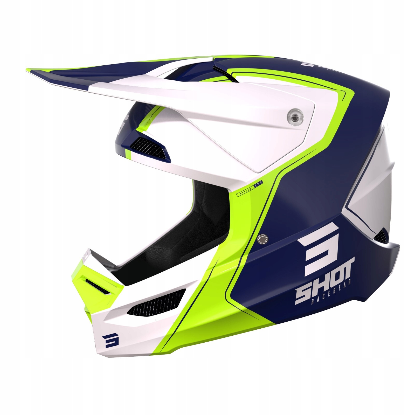 Shot Furious - reflex blue glossy - kask crossowy,