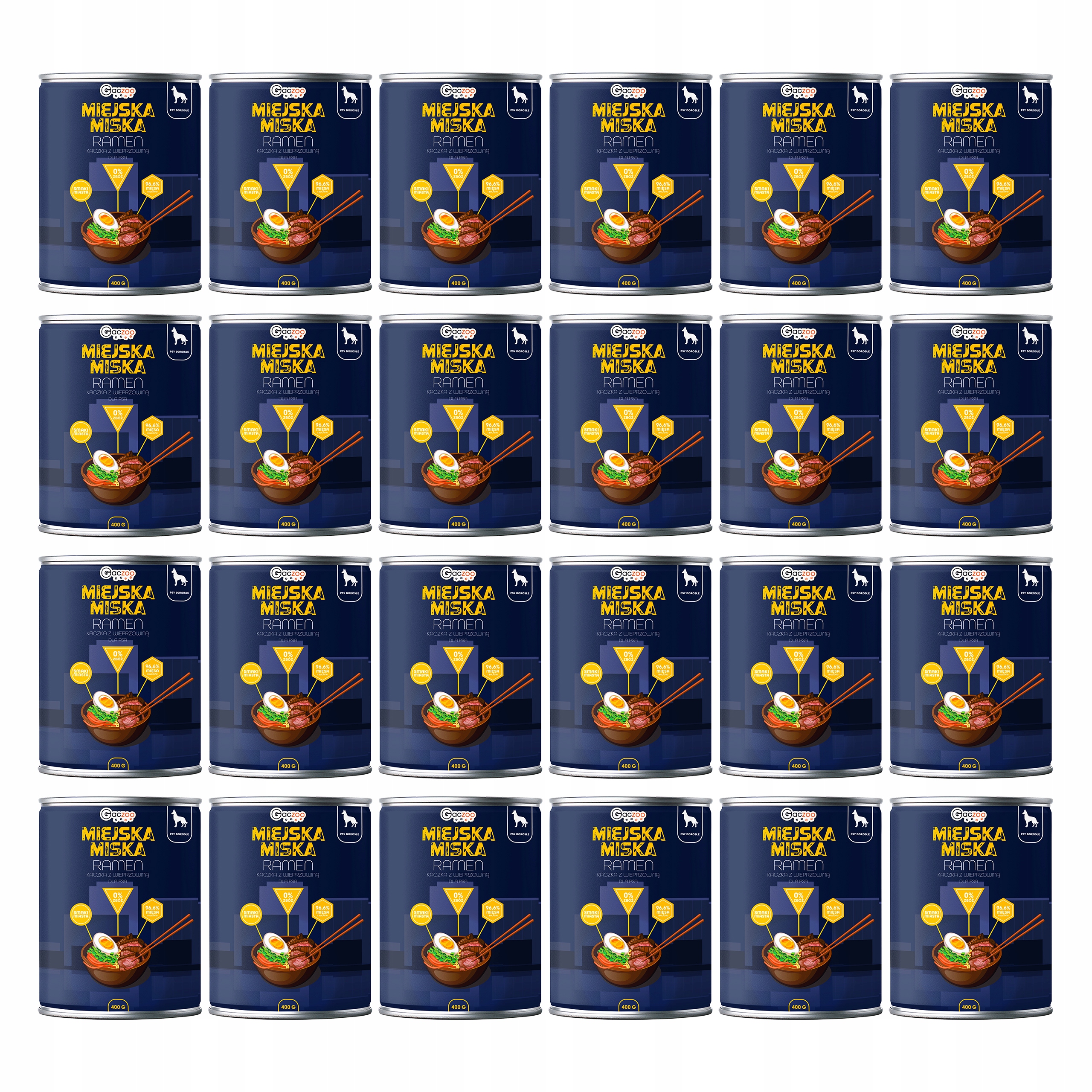 Levně Gaczoo Městská miska bezobilná krmivo pro psy Ramen 24 x 400 g