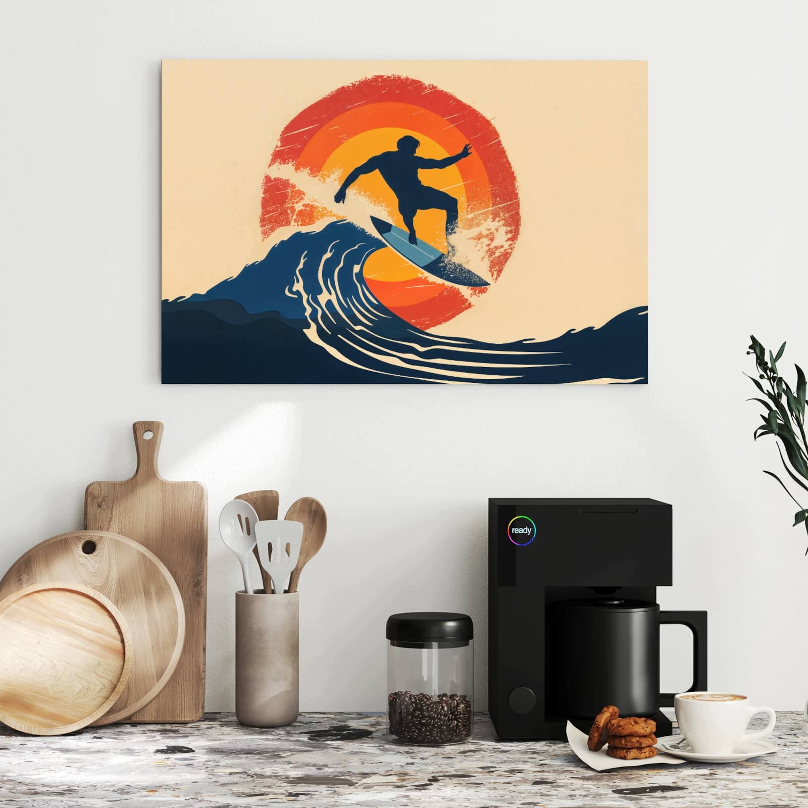 Magnetická tabule Vlna surfingová 60 × 40 cm