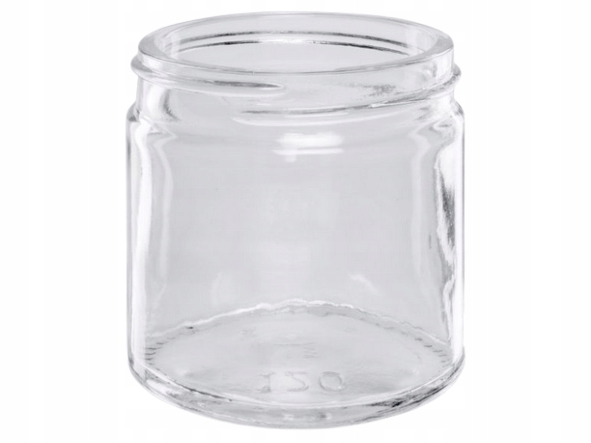 Słoik przezroczysty do świec 120ml z gwintem 58
