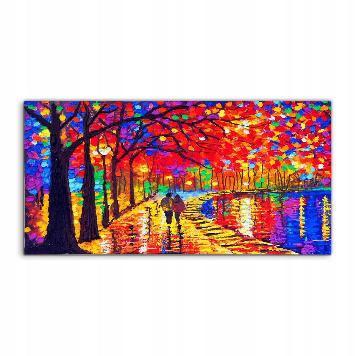 

Obraz akryl 140x70 ścienny Park Woda para Ludzie