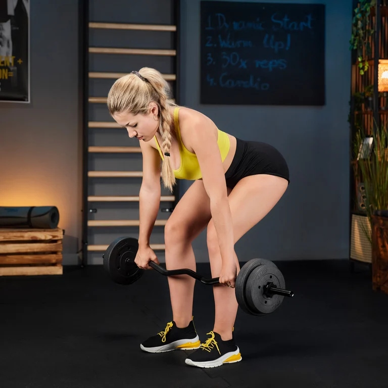 Zestaw gryf stalowy pełny prosty 150cm łamany 120cm sztanga 25mm Trex Sport Typ śrubowy