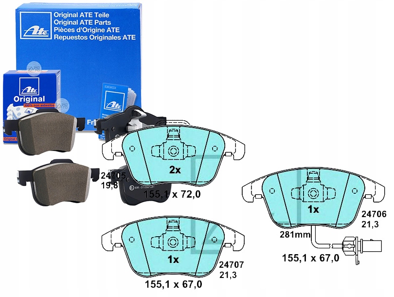 Brzdové Destičky Audi Přední A4 A5 07-17 Ceramic At Asistent Kolize #34