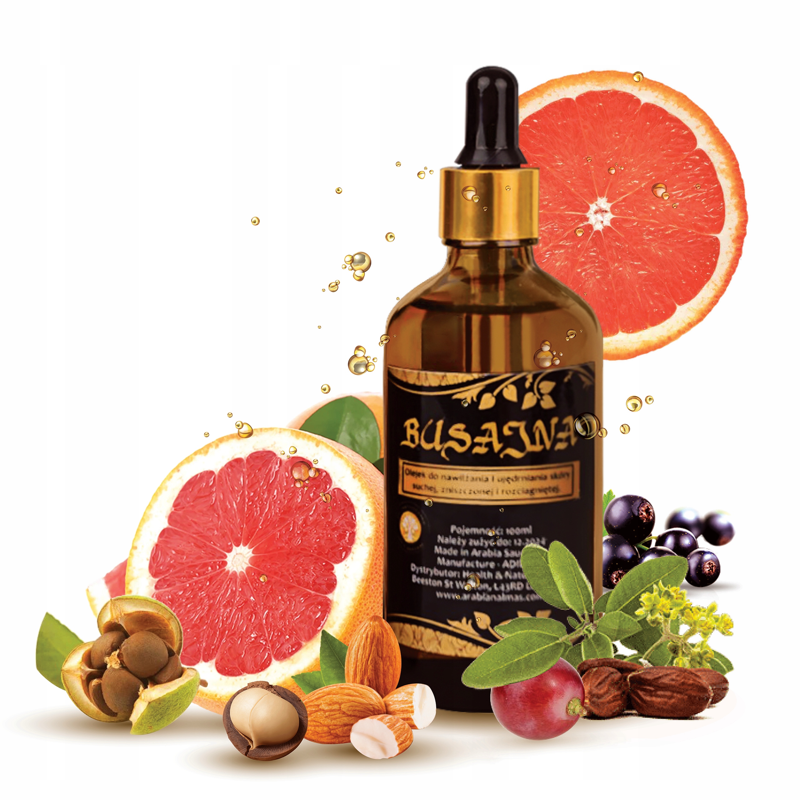 OLEJEK BUSAJNA - SKÓRA SUCHA ROZCIĄGNIĘTA 100ml 2 PRÓBKI PERFUM