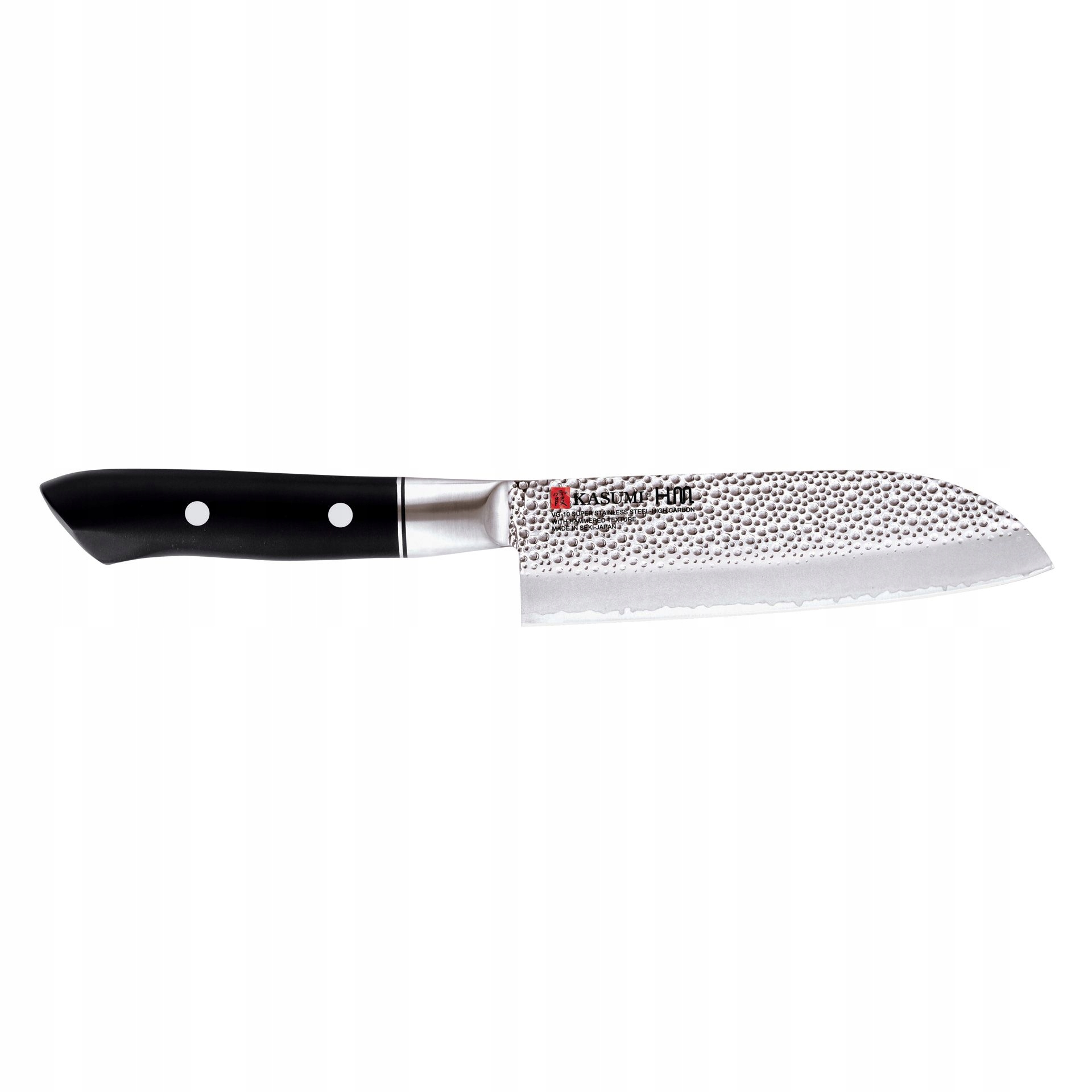 Nóż Santoku kuty VG10 Hm 13 cm młotkowany Kasumi