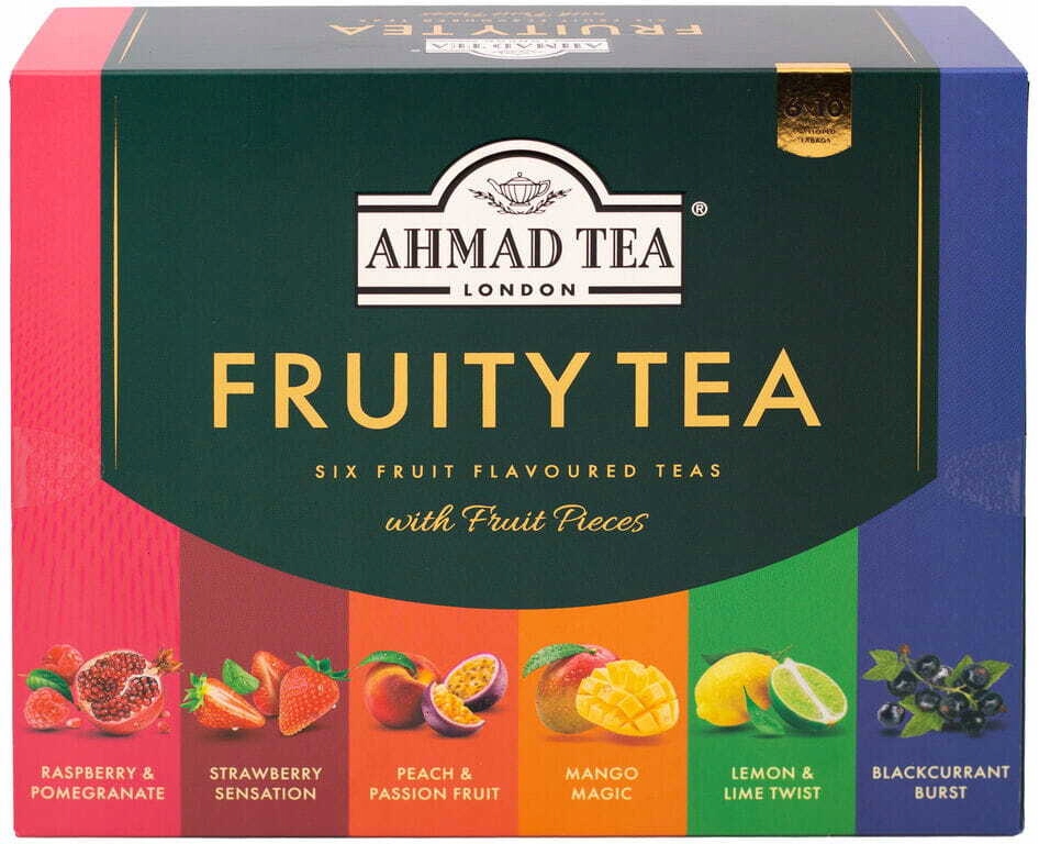 Фруктовий чай Ahmad Tea, набір фруктового чаю, 60 пакетиків