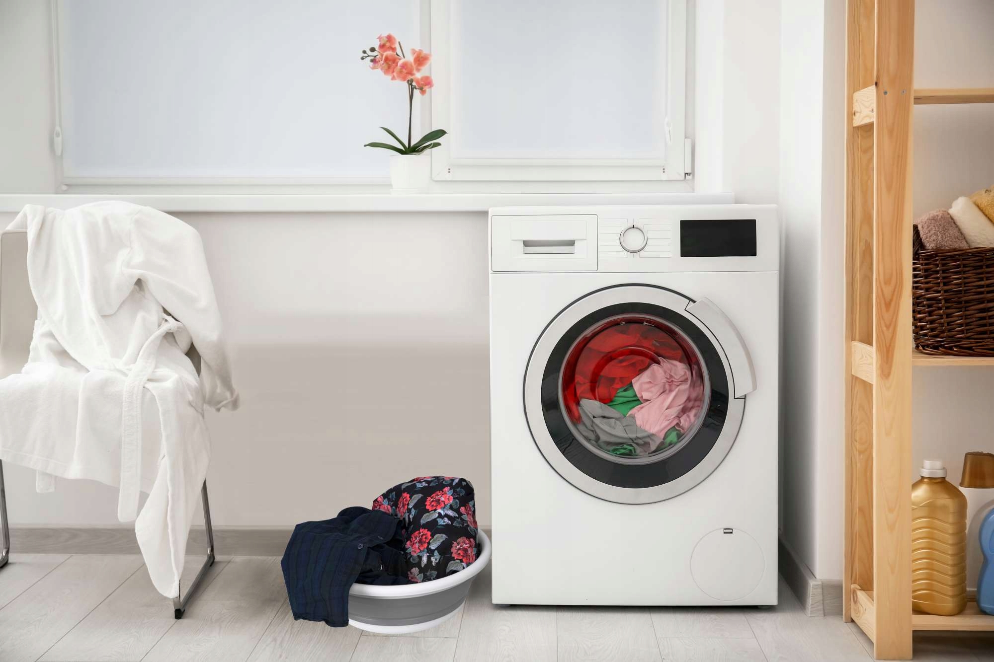 MISKA SKŁADANA SILIKONOWA UNIWERSALNA OKRĄGŁA KOSZ NA PRANIE BIELIZNĘ 9L Pojemność 5-10 l