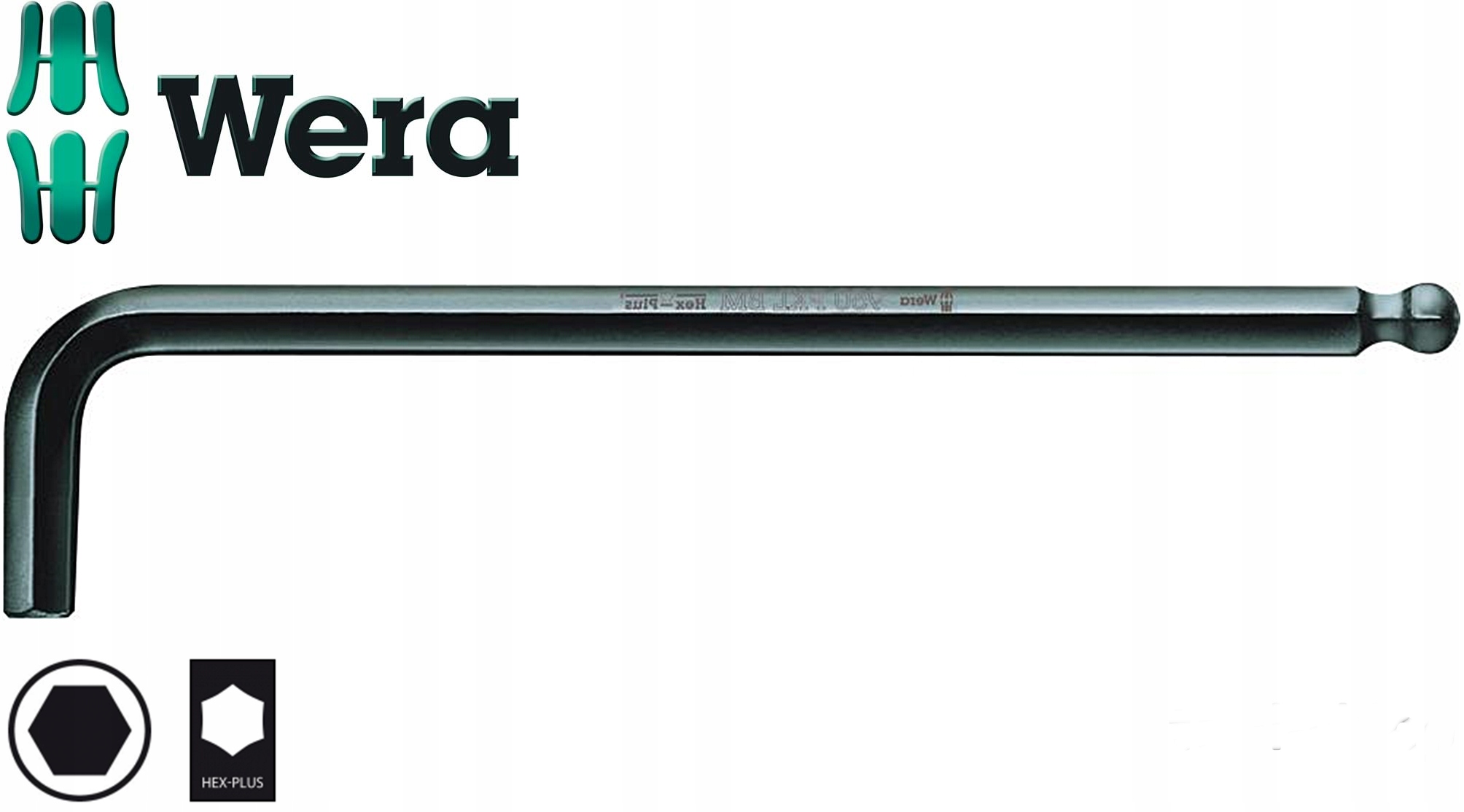 Klucz imbusowy 5mm długi z kulką 027106 950 PKL BM Hex-Plus Wera EAN (GTIN) 4013288095039