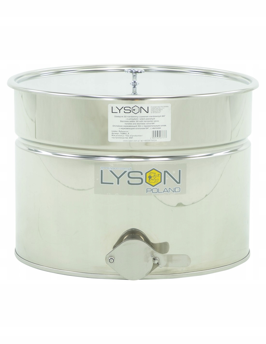 Nerezový odpojovač 30 l s nerezovým ventilom Optima Łysoń