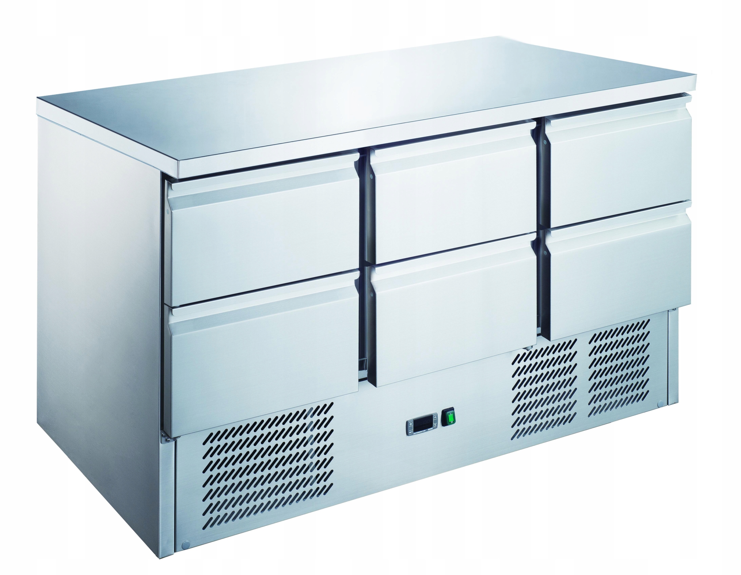 Chladicí Stůl 6 Zásuvek 368L 136,5X70X87,6CM Nerezová Ocel Technica