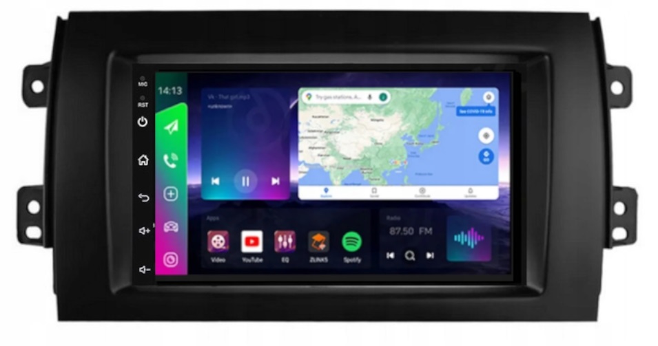 Rádio Gps Android Auto Suzuki SX4 2006-2013 Wifi Bt Carplay 2GB 64GB