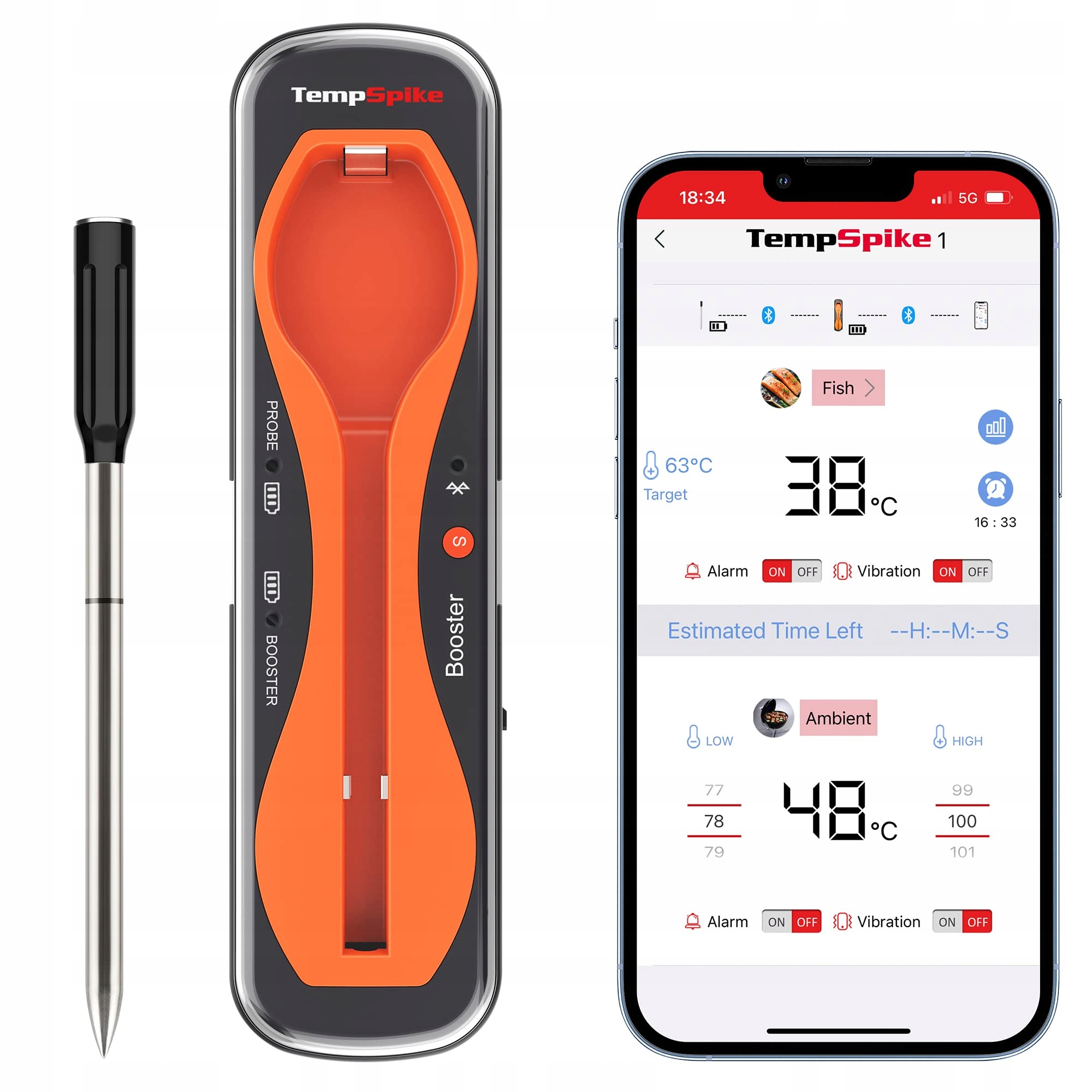 ThermoPro bezprzewodowy termometr z sondą do mięsa/ grilla Bluetooth