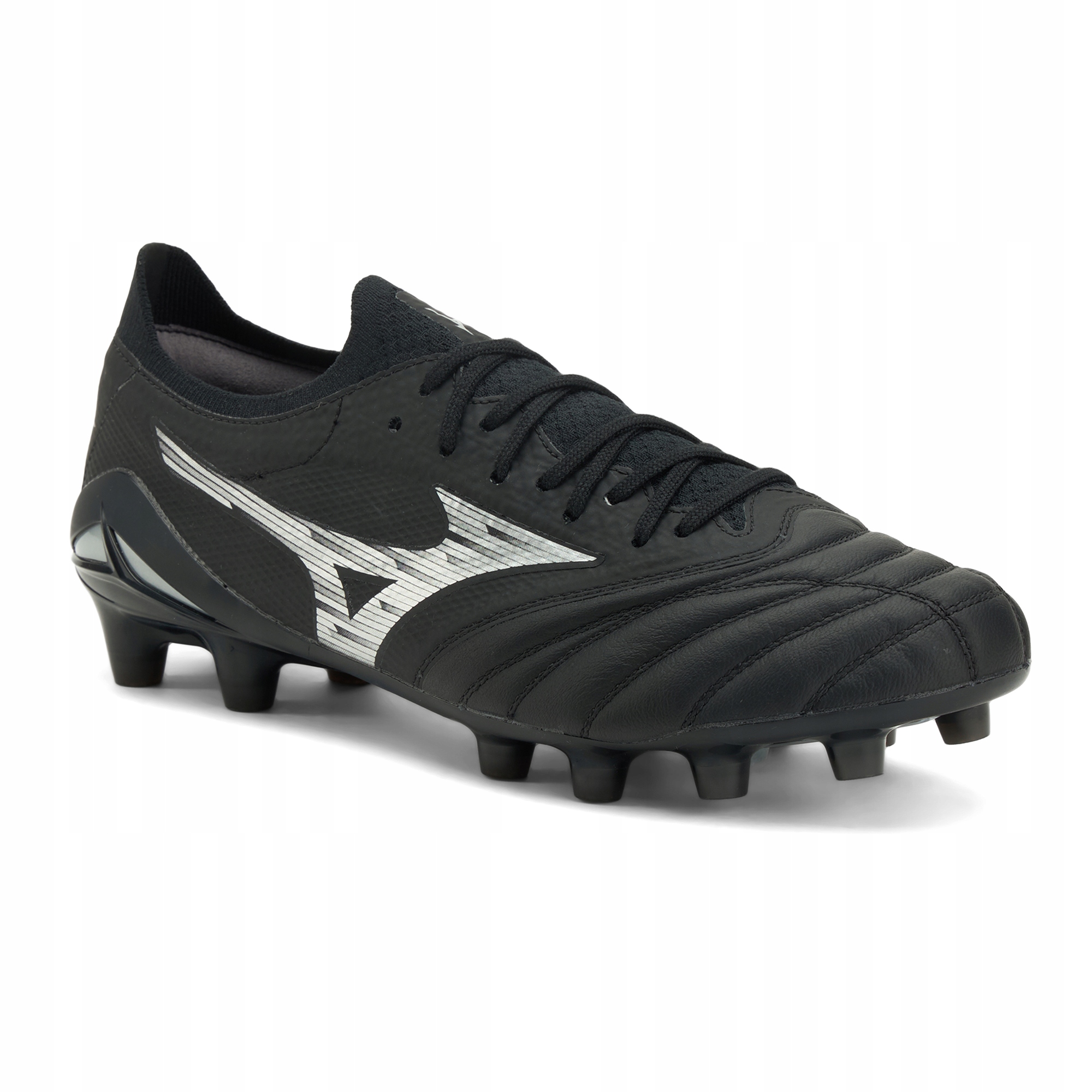 Buty piłkarskie Mizuno Morelia Neo IV β Elite Fg black/galaxy silver/black