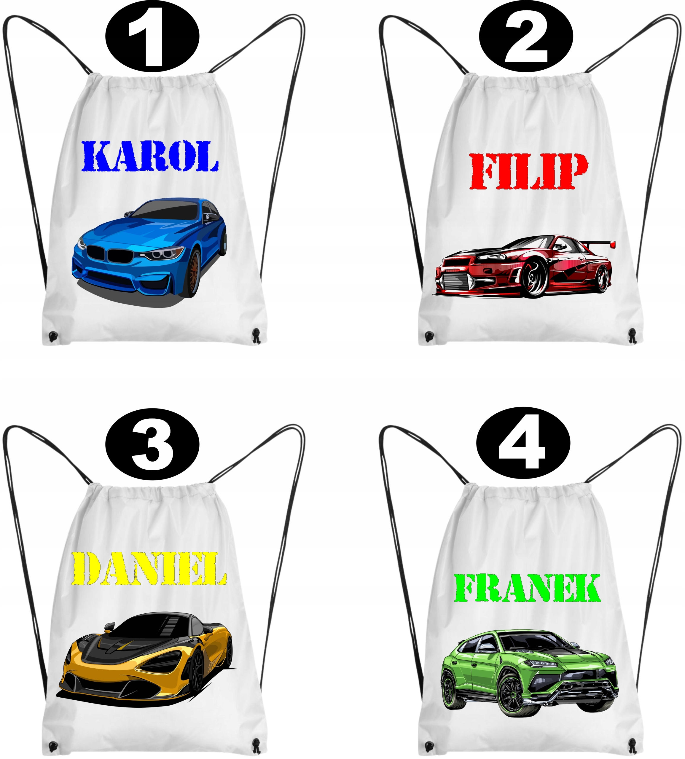 WOREK SZKOLNY NA BUTY PLECAK WORKOPLECAK AUTA Marka MS