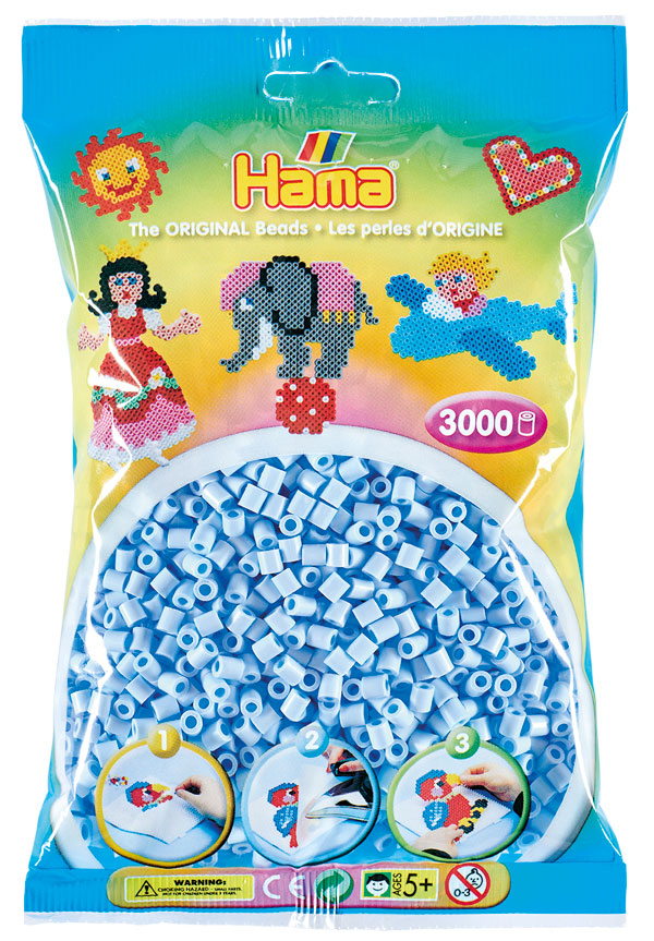 

Koraliki jasne Niebieskie pastelowe 3000 Hama 97