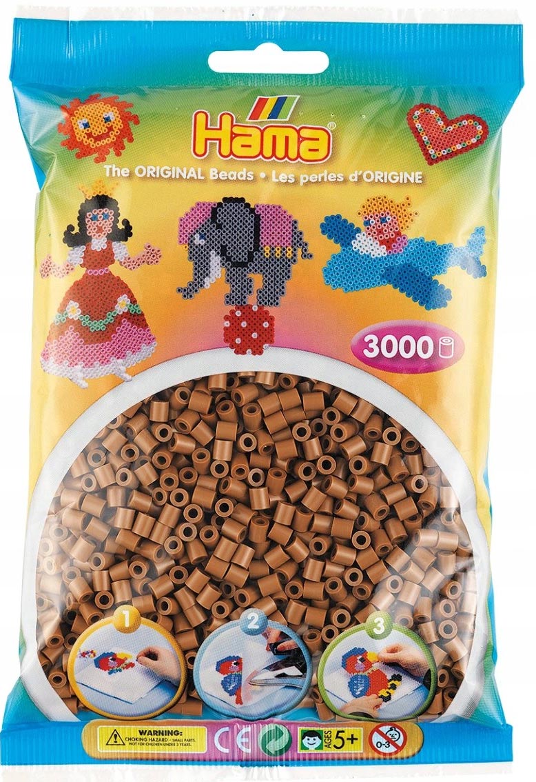 

Koraliki 3000 szt nugat Hama MIDI 76