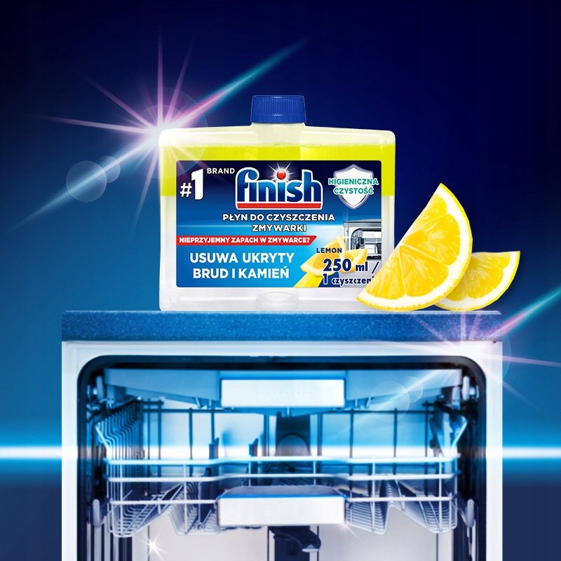Finish Płyn Do Czyszczenia Zmywarki Lemon 250 ml Pojemność 0.25 l