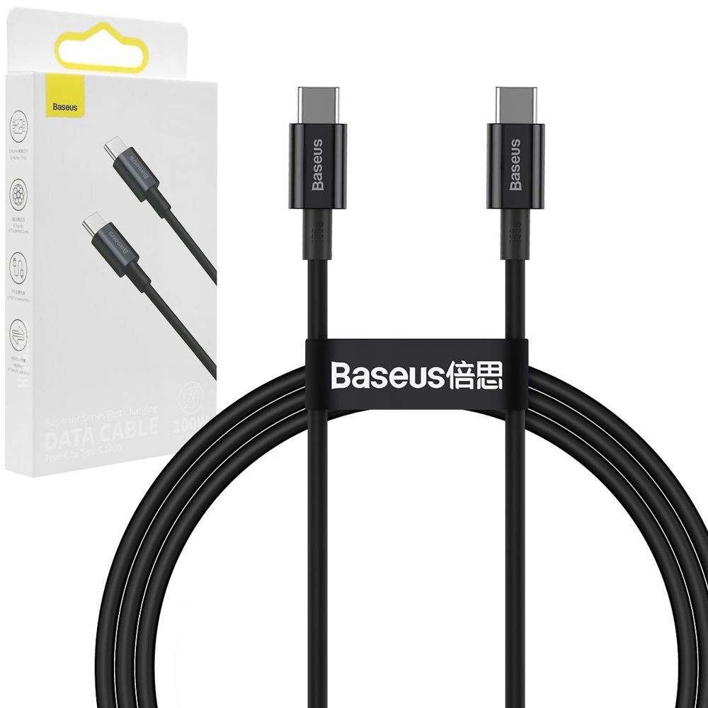

Szybki Mocny Biały Kabel Przewód Usb-c 100W Fast
