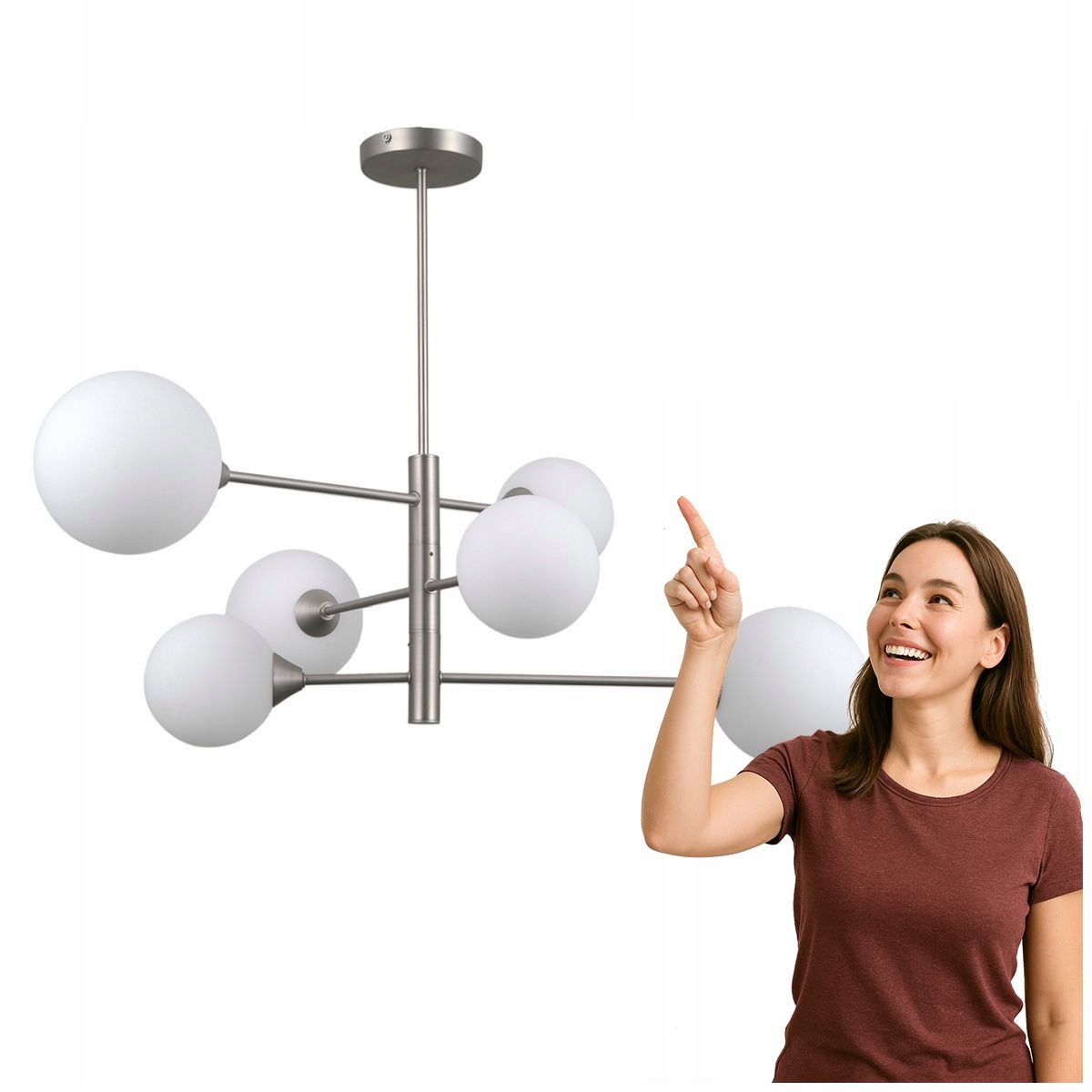 Závesná lampa Evora PND-55342-6-SN Italux