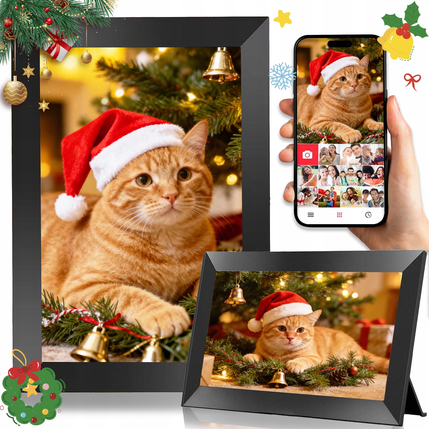 Inteligentní 10,1" Digitální Rámeček Na Fotografie S Možností Přehrávání Videí